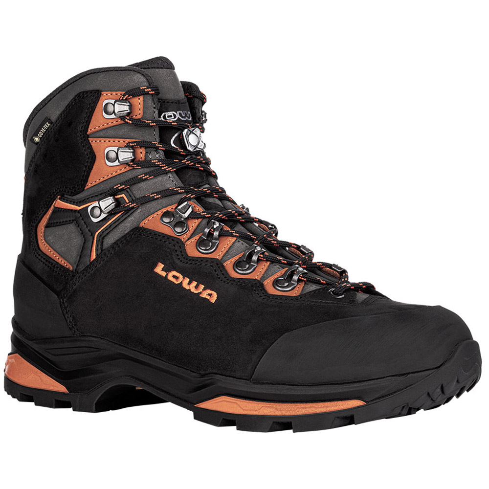 Ботинки Треккинговые мужские LOWA Camino Evo GTX Black/Orange, 46.5 (4063606016574) - 1 - Robinzon.ua