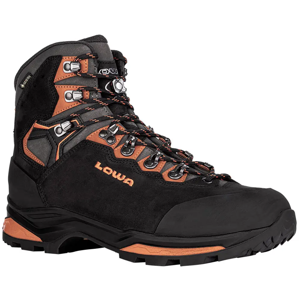 Ботинки Треккинговые мужские LOWA Camino Evo GTX Black/Orange, 47.0 (4063606016581) - 2 - Robinzon.ua