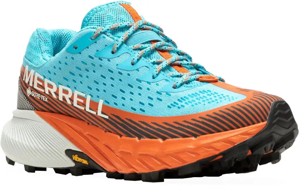 Кросівки ж Merrell AGILITY PEAK 5 GTX atoll/cloud - 38 - блакитний/оранжевий - Robinzon.ua