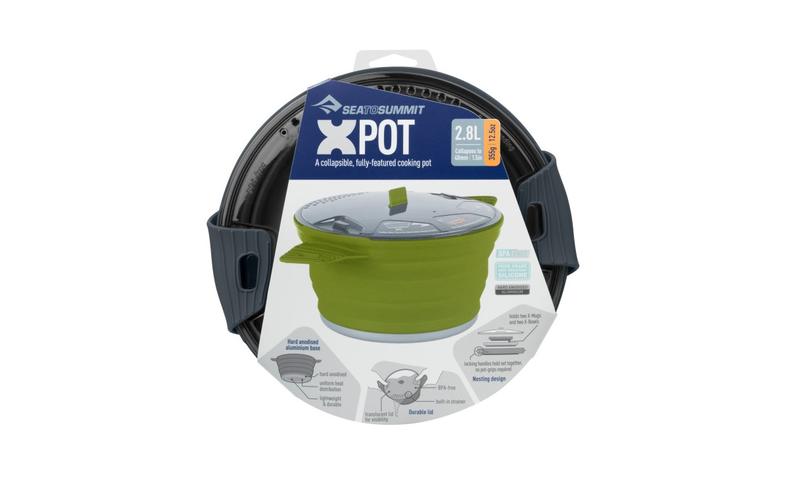 Каструля складная з алюмінієвим дном X-Pot Grey, 2800 мл від Sea to Summit (STS AXPOT2.8GY) - 2 - Robinzon.ua