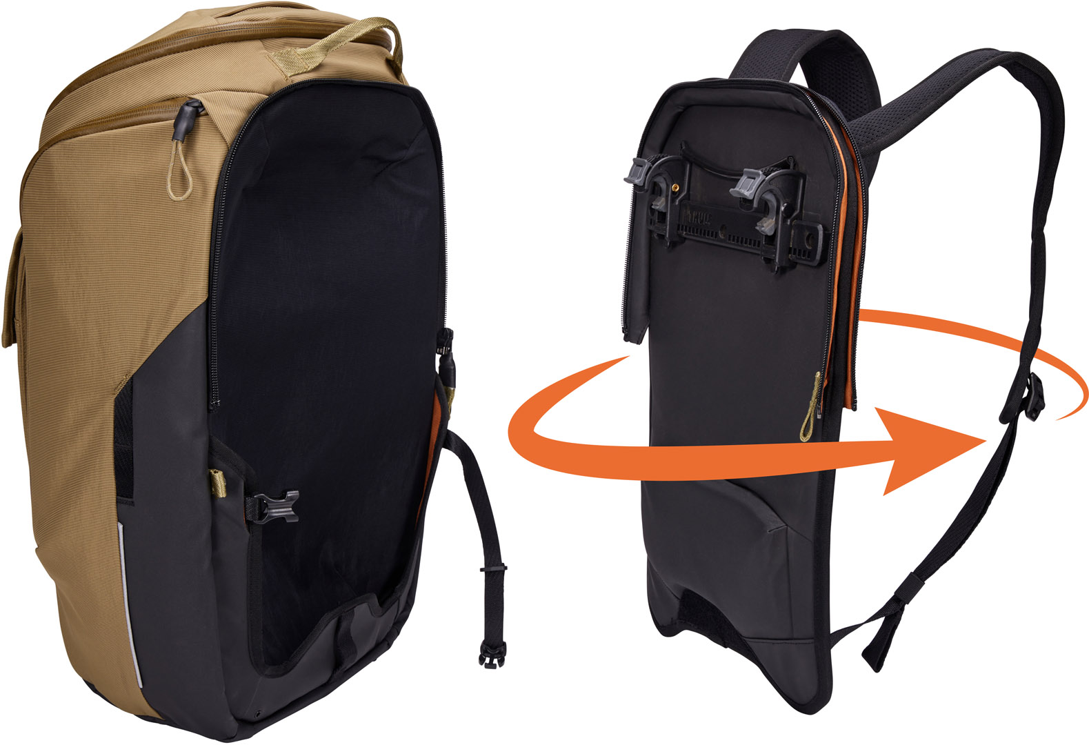 Рюкзак Thule Paramount Hybrid Pannier 26L (Nutria) (TH 3205093) - 5 - Robinzon.ua