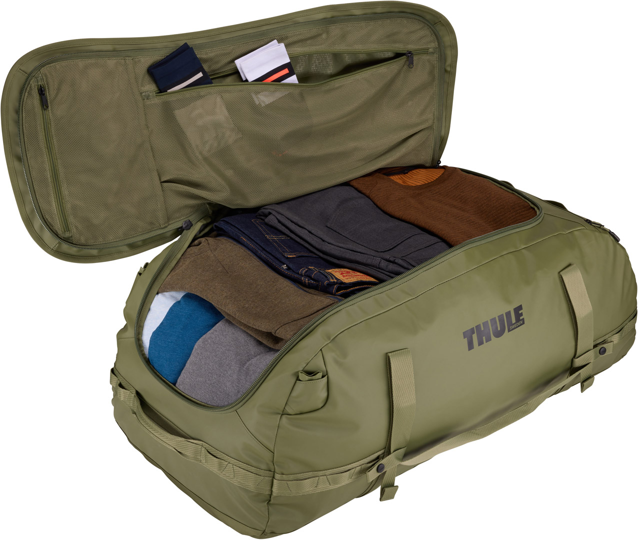 Спортивна сумка Thule Chasm Duffel 130L (Olivine) (TH 3205002) - 7 - Robinzon.ua