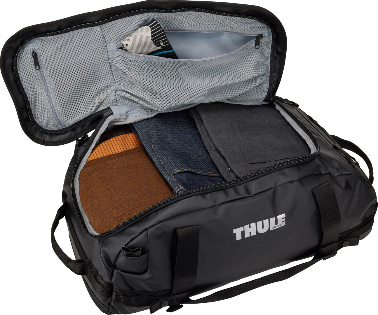 Спортивная сумка Thule Chasm Duffel 40L (Black) (TH 3204989) - 6 - Robinzon.ua