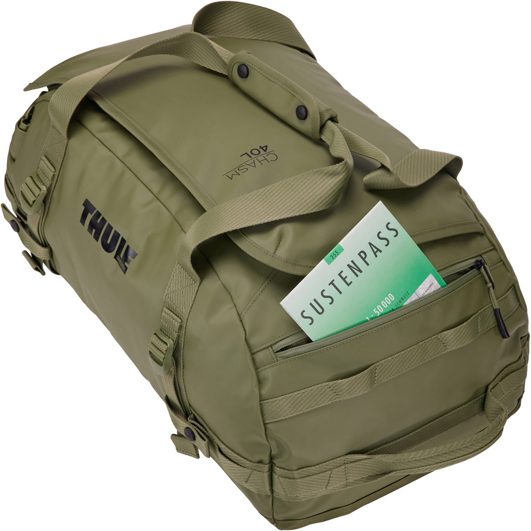 Спортивна сумка Thule Chasm Duffel 40L (Olivine) (TH 3204990) - 8 - Robinzon.ua