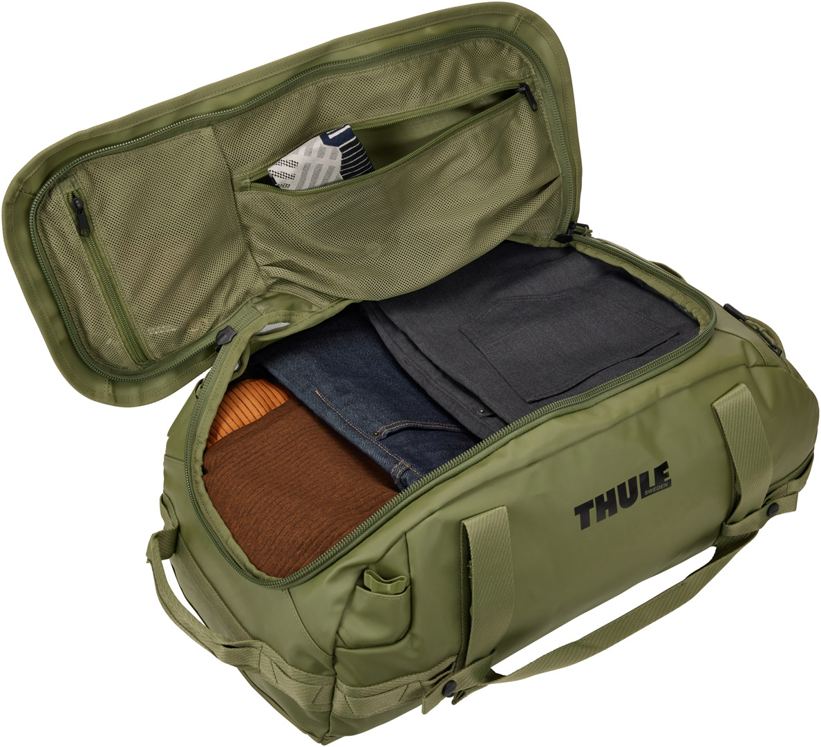 Спортивна сумка Thule Chasm Duffel 40L (Olivine) (TH 3204990) - 7 - Robinzon.ua