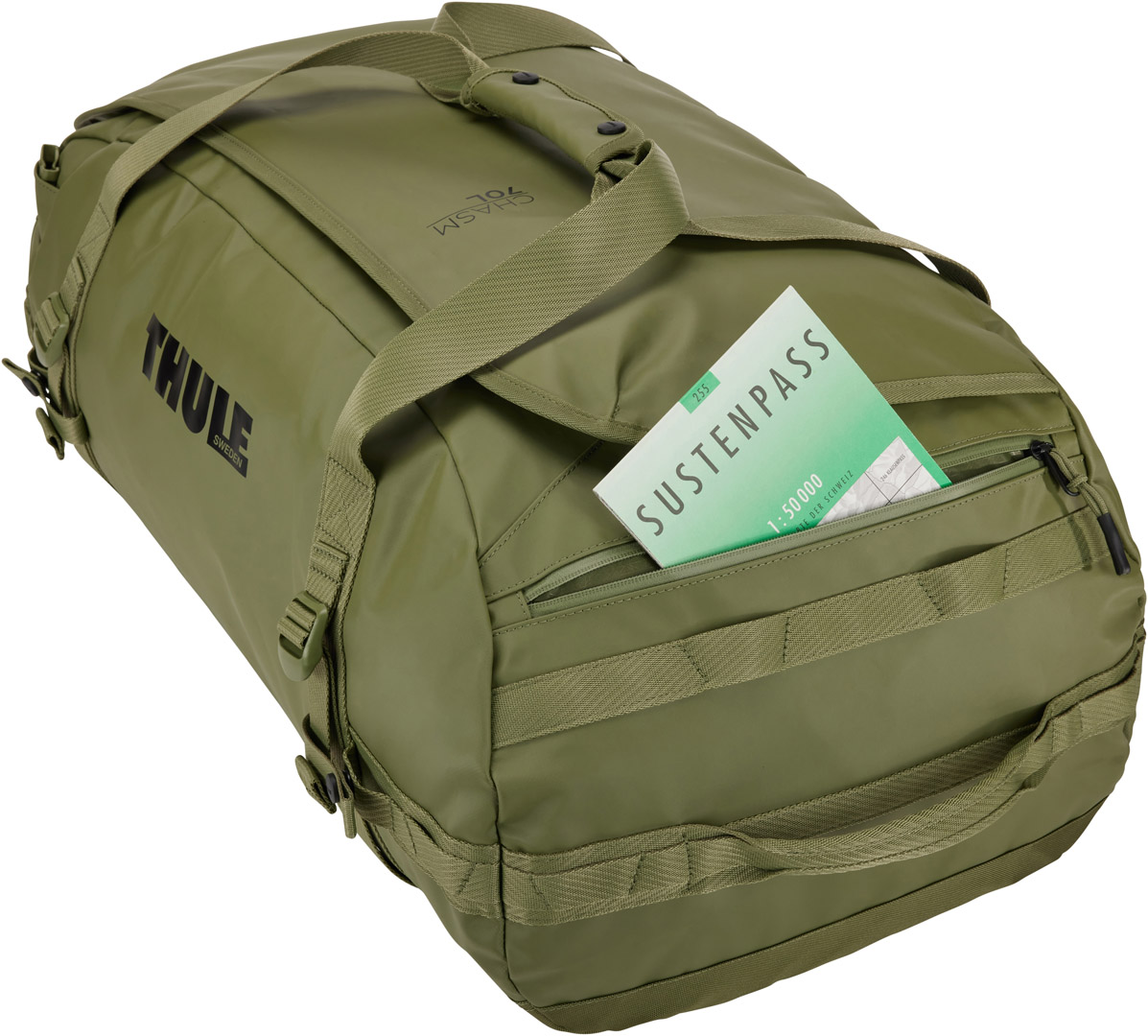 Спортивна сумка Thule Chasm Duffel 70L (Olivine) (TH 3204994) - 8 - Robinzon.ua