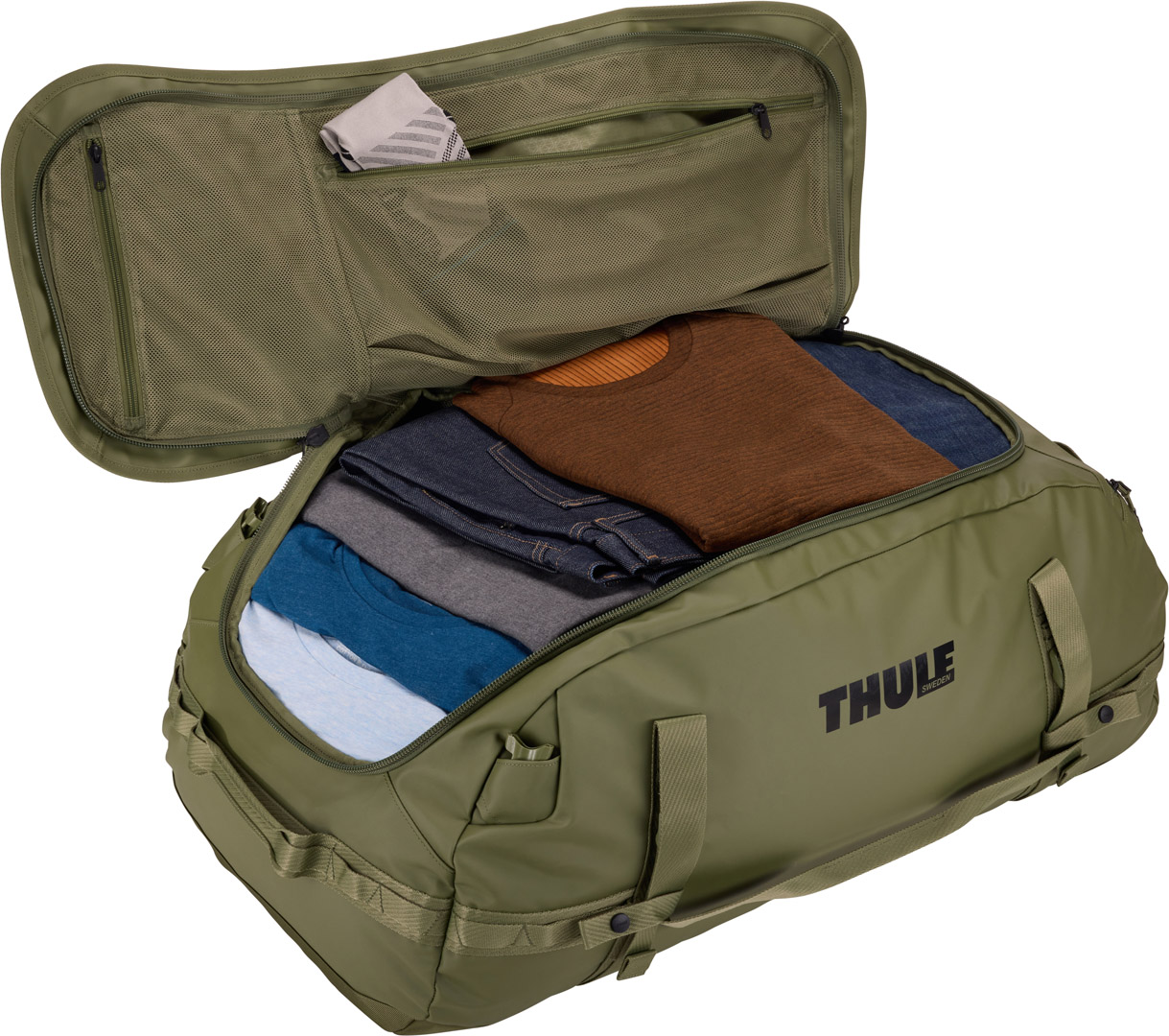 Спортивна сумка Thule Chasm Duffel 90L (Olivine) (TH 3204998) - 7 - Robinzon.ua