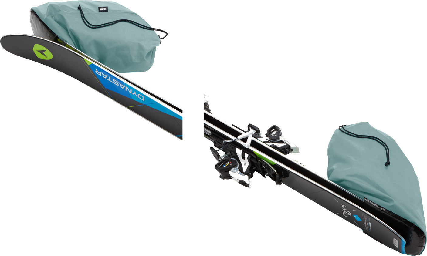 Чохол на колесах для лиж Thule RoundTrip Ski Roller 175cm (Dark Slate) (TH 3204365) - 8 - Robinzon.ua