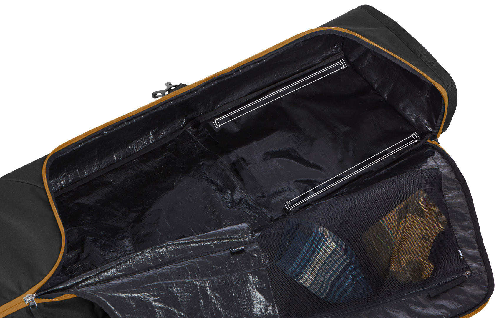 Чохол на колесах для сноуборду Thule RoundTrip Snowboard Roller 165cm (Black) (TH 3204366) - 1 - Robinzon.ua