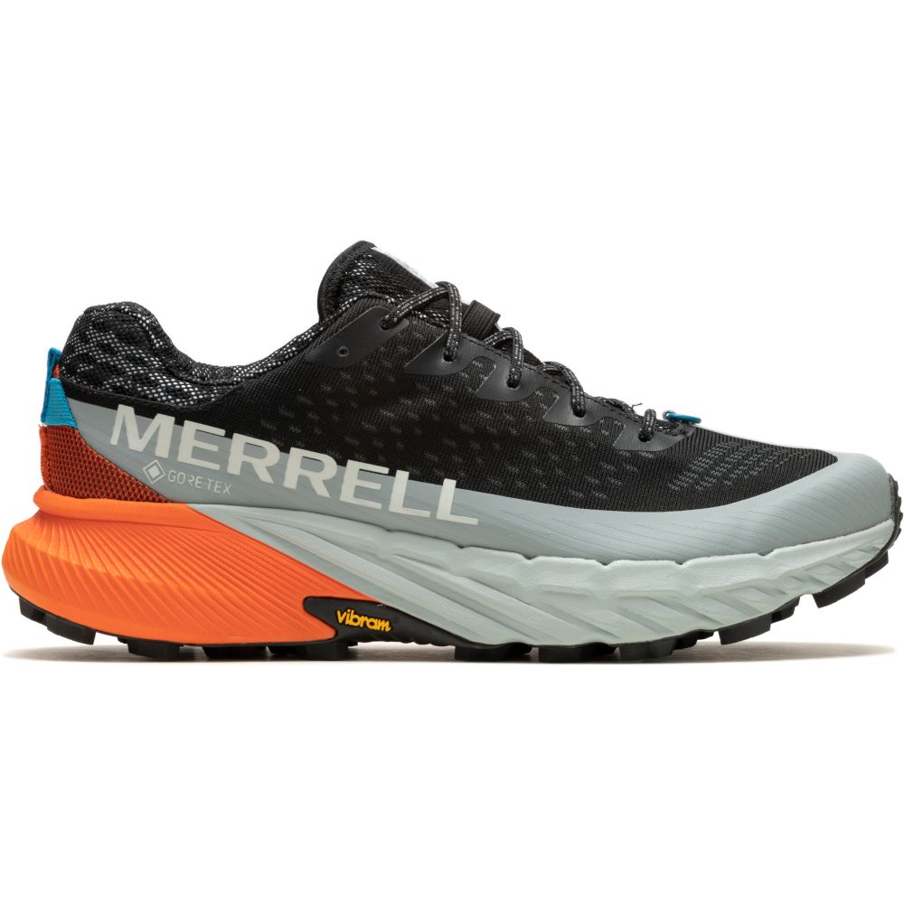 Кросівки трекінгові чоловічі Merrell AGILITY PEAK 5 GTX Black/Tangerine, р.44.5 (195019499331) - 2 - Robinzon.ua