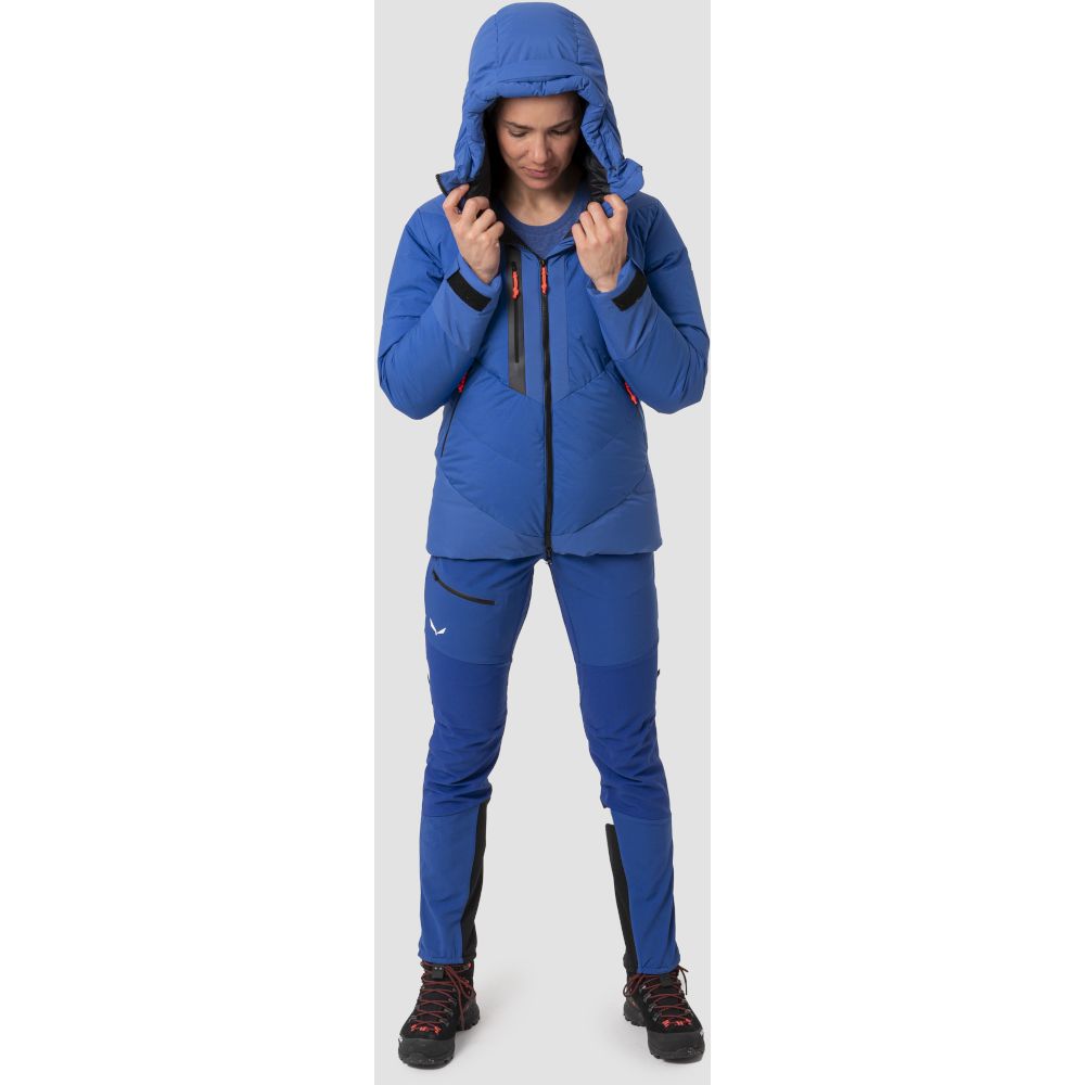 Мембранна жіноча тепла куртка для альпінізму Salewa Ortles Heavy RDS Down W JKT, Blue, 44/38 (28177/8620 44/38) - 5 - Robinzon.ua