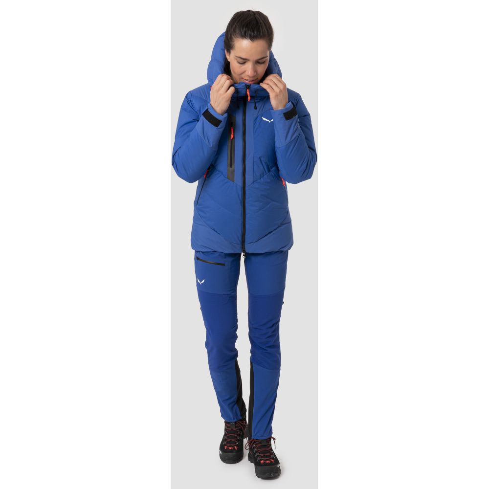 Мембранна жіноча тепла куртка для альпінізму Salewa Ortles Heavy RDS Down W JKT, Blue, 44/38 (28177/8620 44/38) - 3 - Robinzon.ua