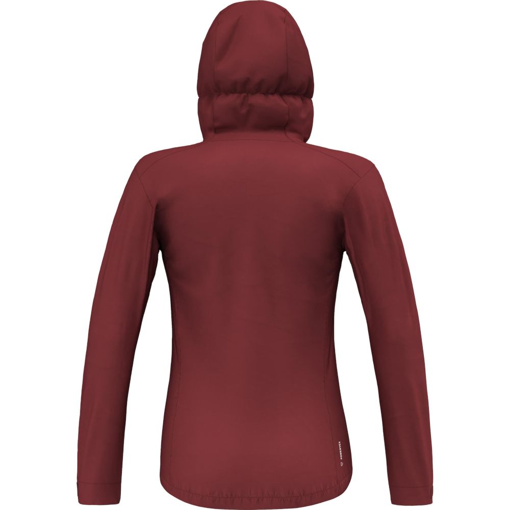Мембранна жіноча куртка для трекінгу Salewa Puez Aqua 4 2.5L PTX Jacket W, Red Syrah, 48/42 (28616/1570 48/42) - 2 - Robinzon.ua