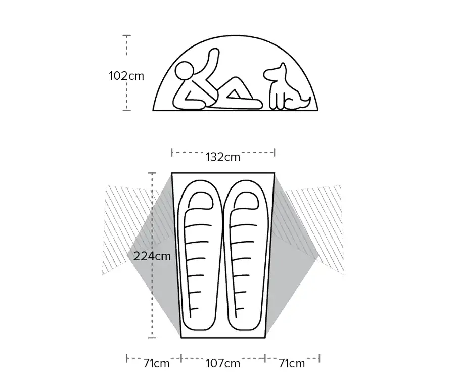 Палатка Big Agnes Copper Spur HV UL2 Bikepack Gray - 5 - Robinzon.ua