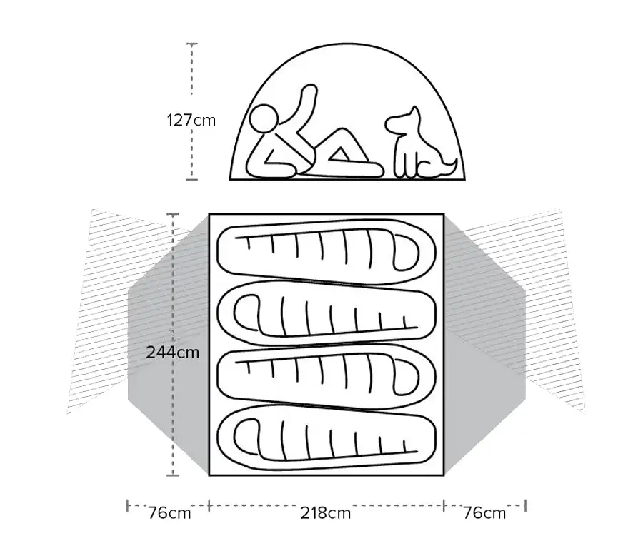 Намет Big Agnes Copper Spur HV UL4 Olive green - 5 - Robinzon.ua