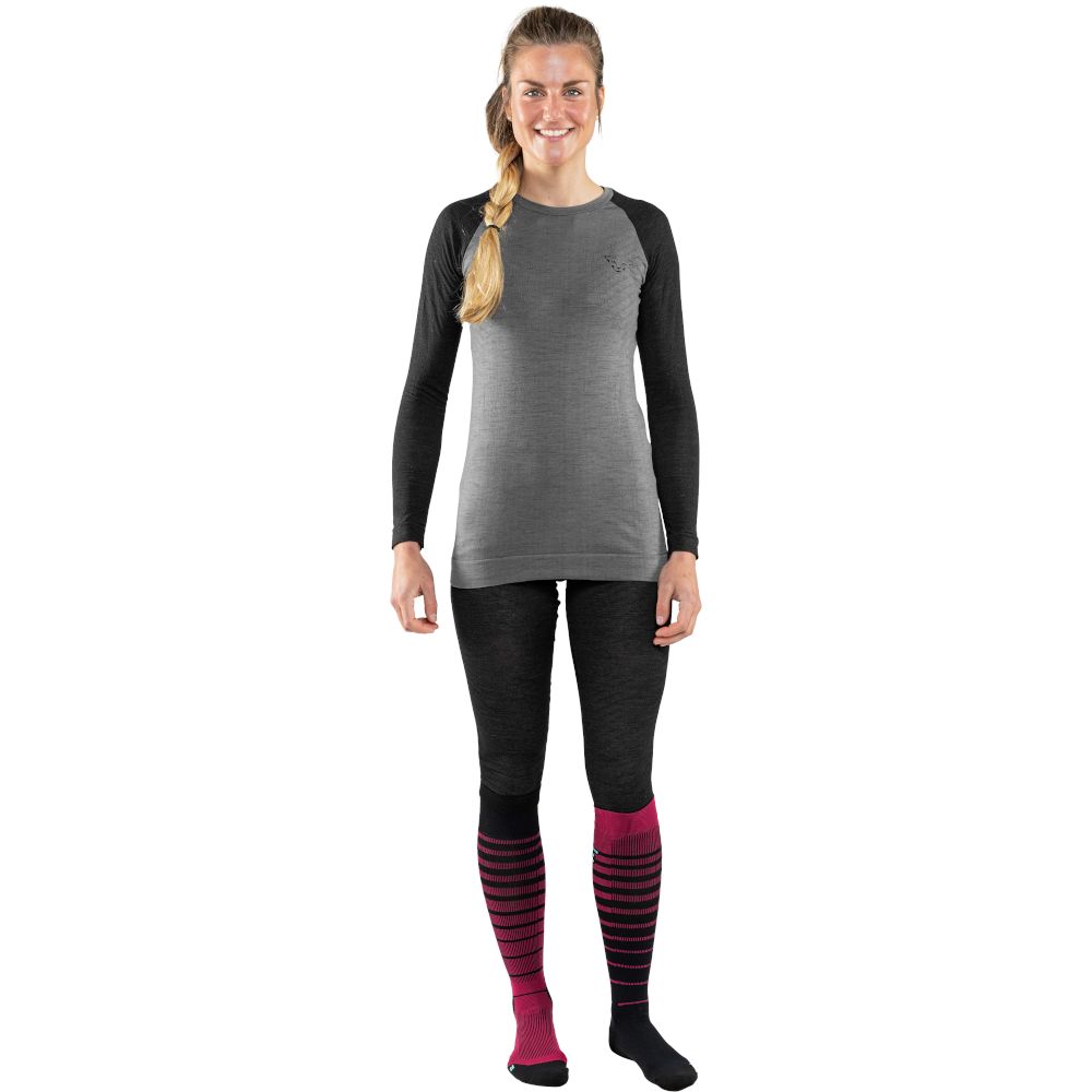 Футболка жіноча Dynafit TOUR LIGHT MERINO W L/S TEE, Grey/Black, XS (71365/0911 XS) - 6 - Robinzon.ua