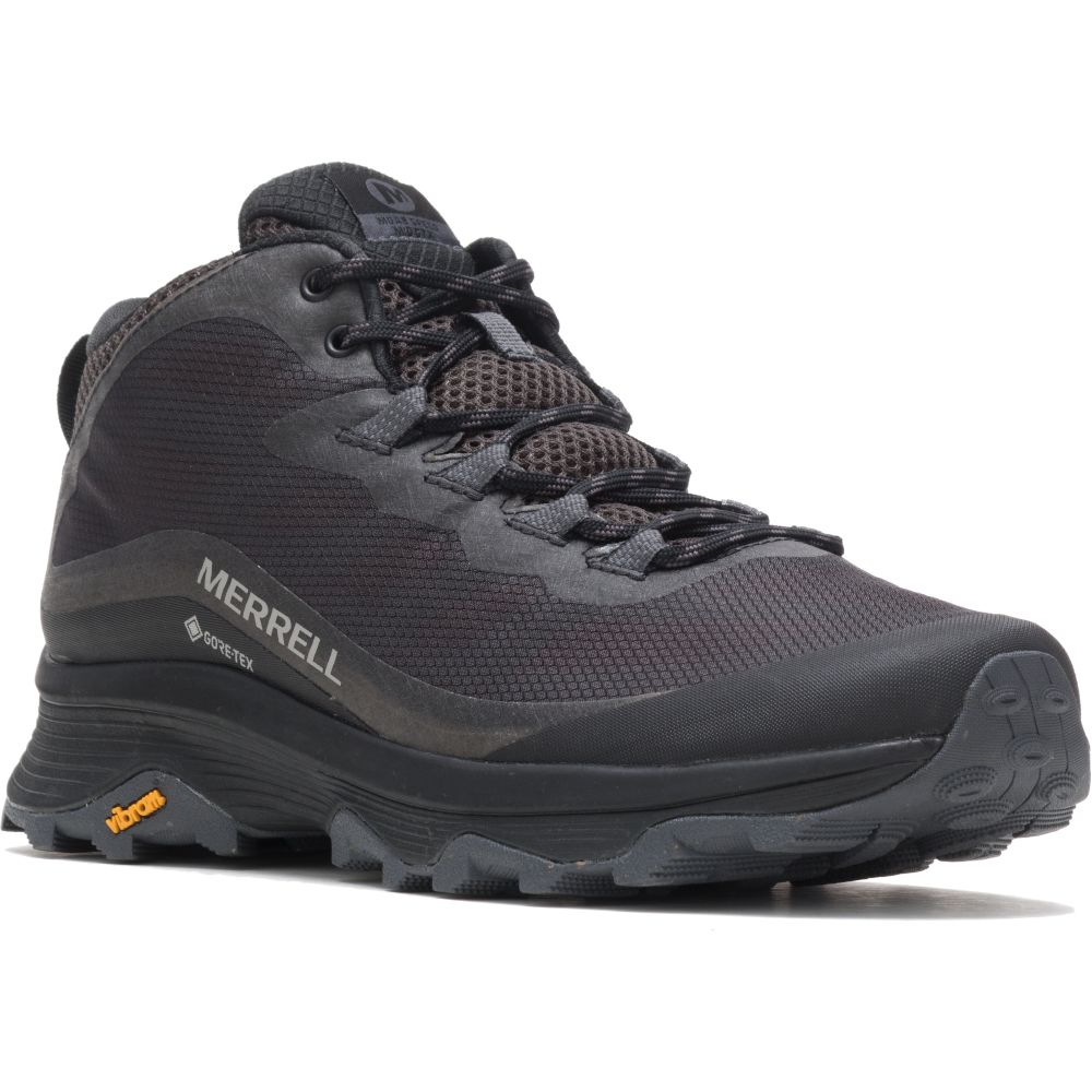 Черевики чоловічі Merrell MOAB Speed MID GTX, Black/Asphalt, 43 (195017313769) - Robinzon.ua