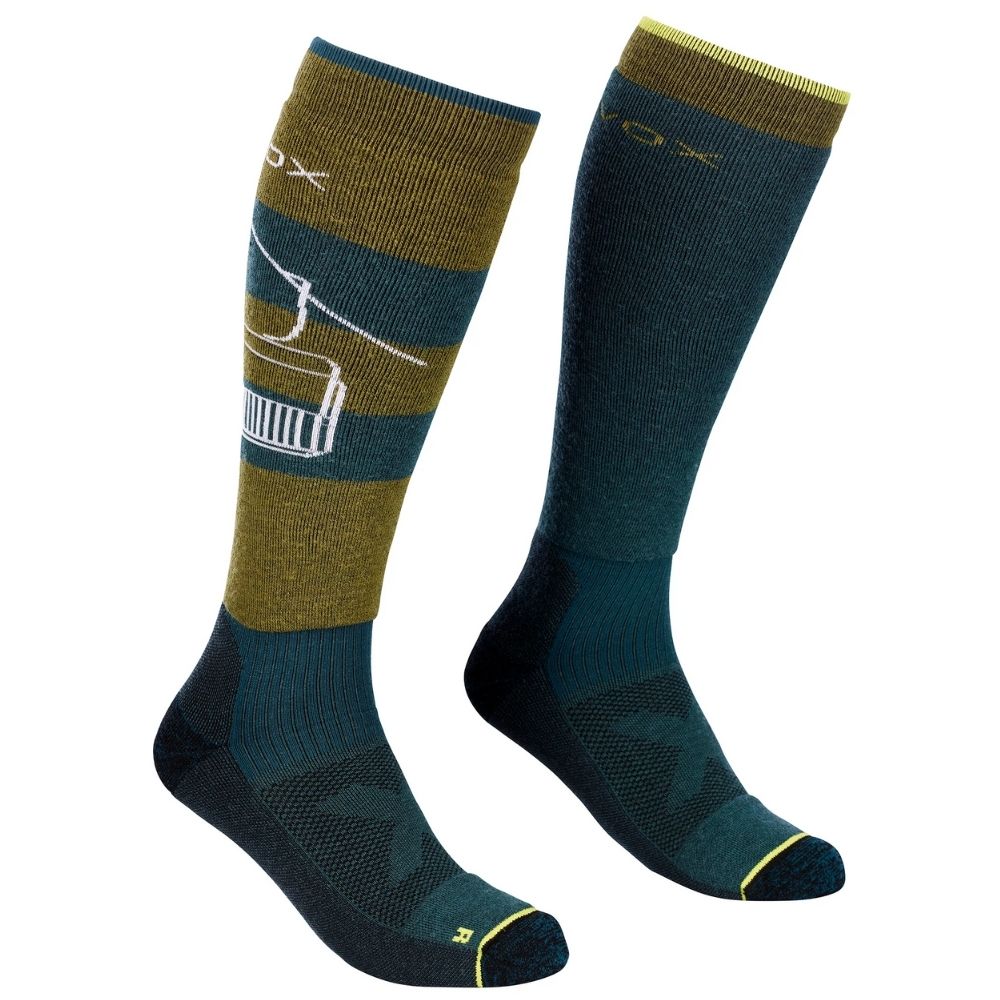 Шкарпетки чоловічі Ortovox FREE RIDE LONG SOCKS M, wild herbs, 39-41 (5440000019) - 1 - Robinzon.ua