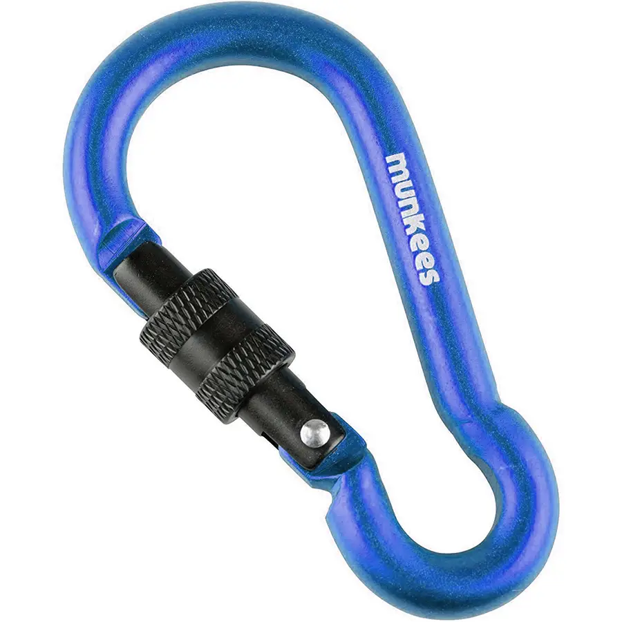 Munkees 3249 карабін Pear with Screw Lock 8 mm x 80 mm dark blue - Robinzon.ua