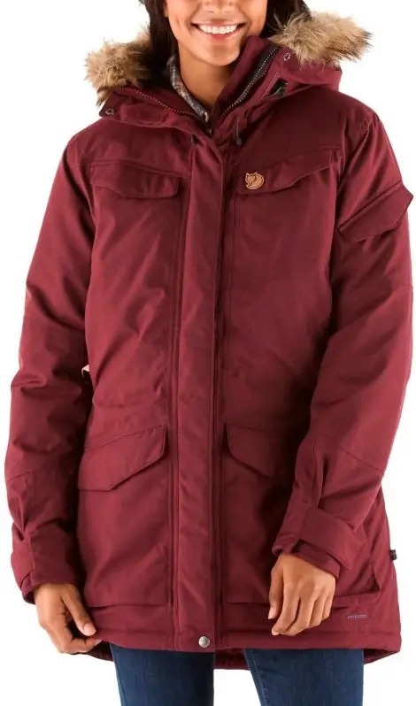 Городская женская теплая мембранная парка Fjallraven Nuuk Parka, L - Dark Garnet (89655.356.L) 2021 - 2 - Robinzon.ua