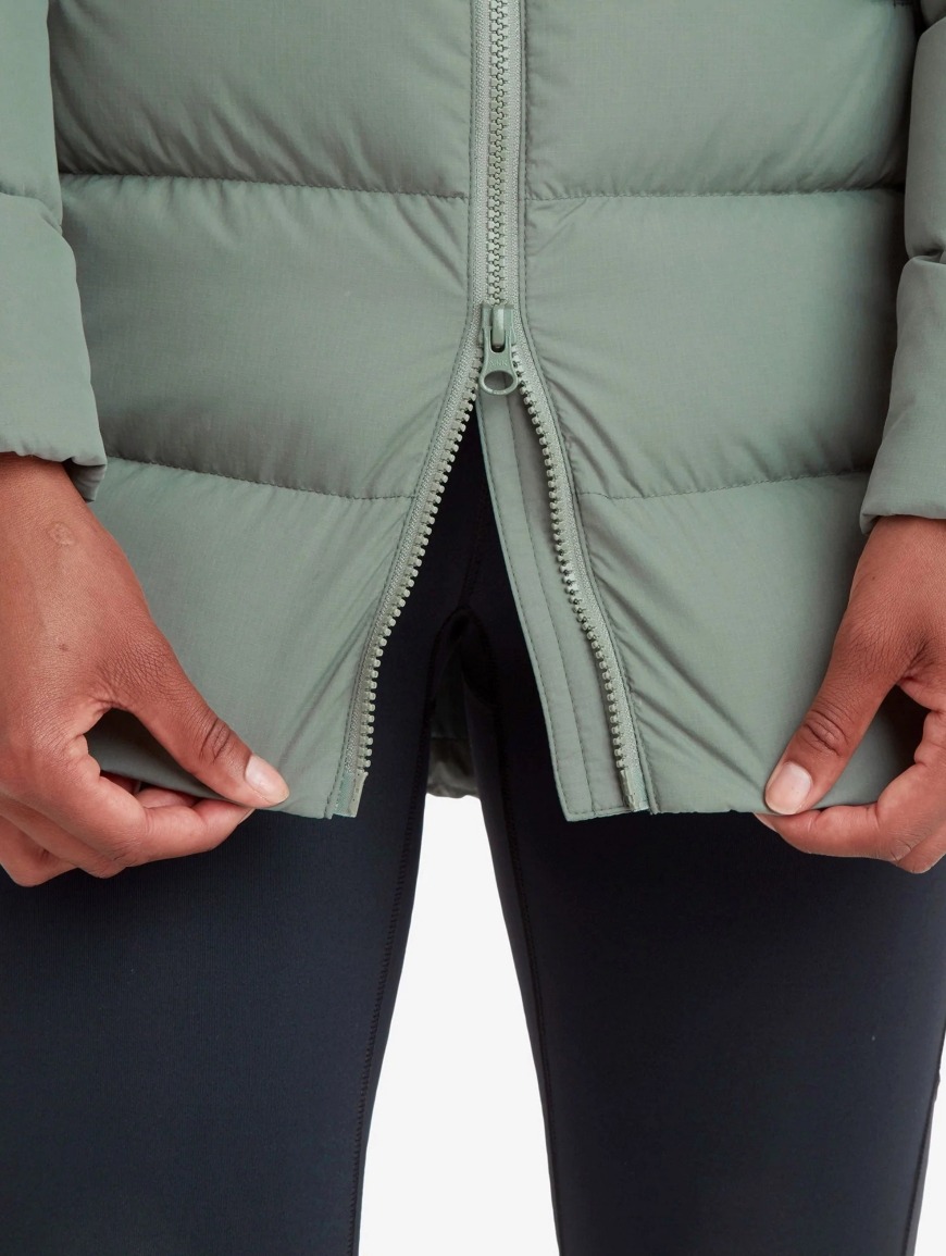 Городской женский зимний пуховик Montane Female Tundra Hoodie, Eucalyptus, XS/8/34 (5056237085865) - 7 - Robinzon.ua