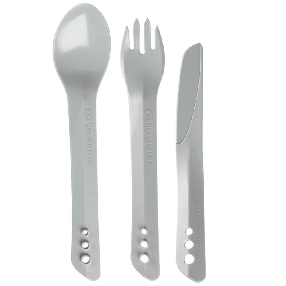 Lifeventure виделка, ложка, ніж Ellipse Cutlery light grey - Robinzon.ua