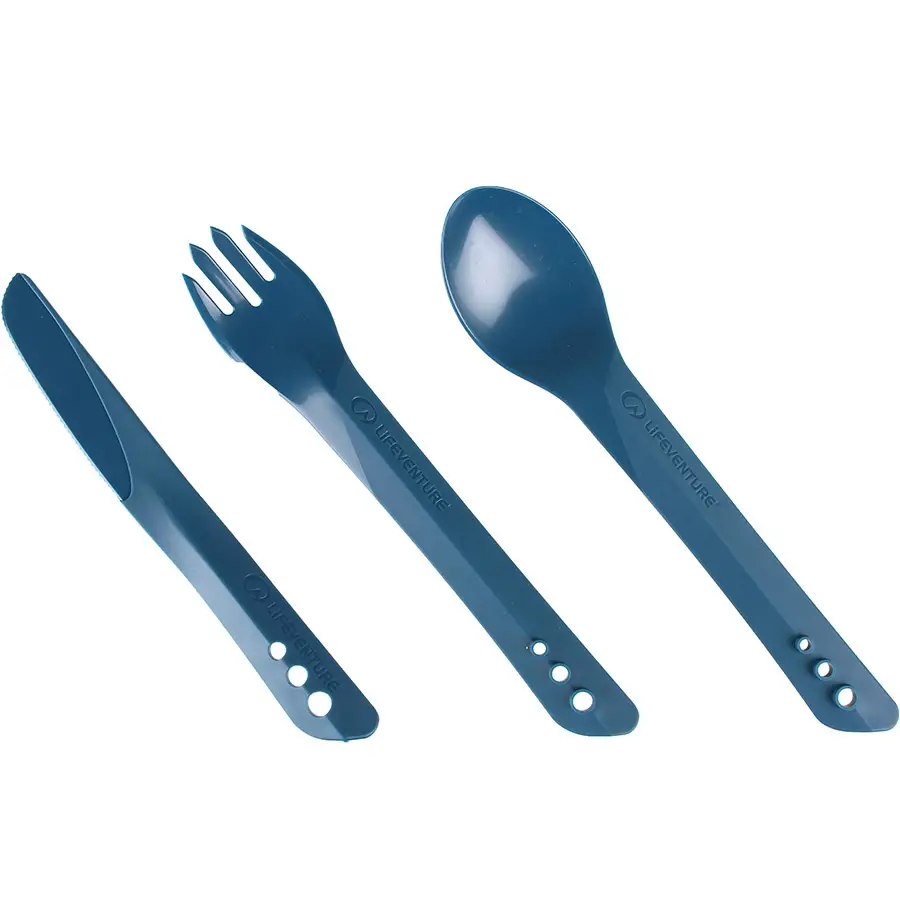 Lifeventure виделка, ложка, ніж Ellipse Cutlery navy blue - Robinzon.ua