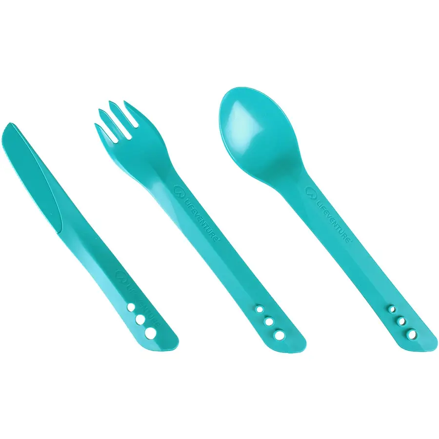 Lifeventure виделка, ложка, ніж Ellipse Cutlery teal - Robinzon.ua