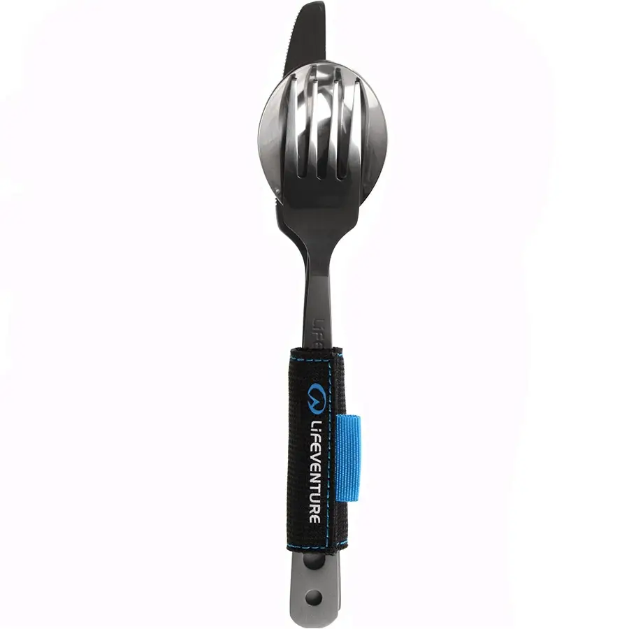 Lifeventure виделка, ложка, ніж Titanium - 1 - Robinzon.ua