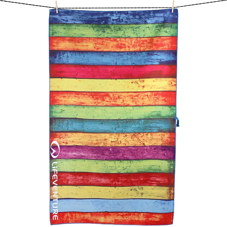 Lifeventure рушник Soft Fibre Printed Striped Planks Giant - Robinzon.ua