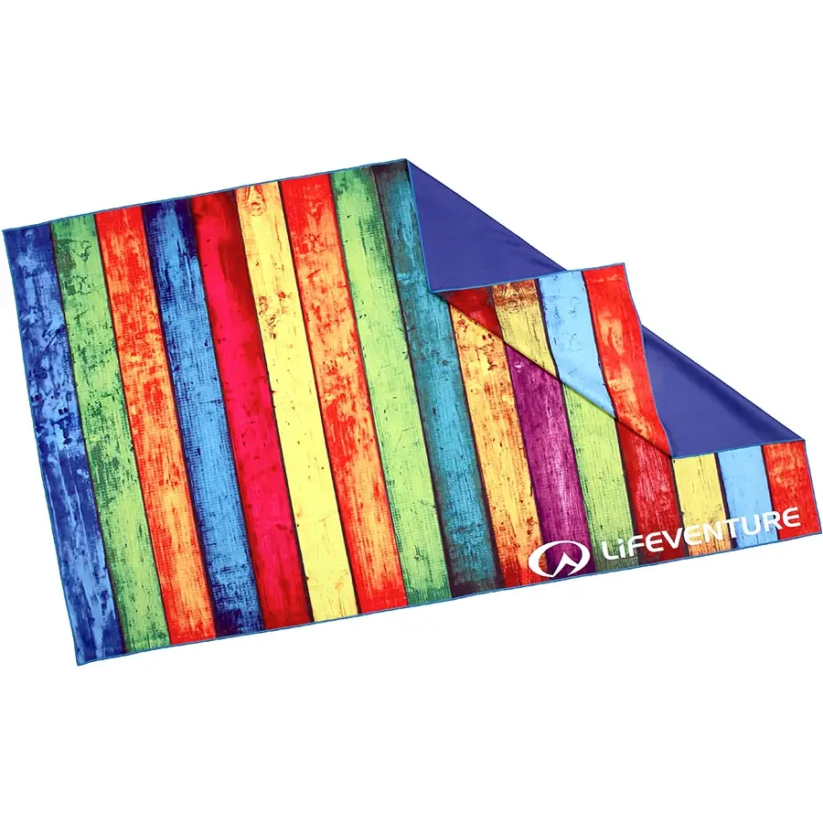 Lifeventure рушник Soft Fibre Printed Striped Planks Giant - 1 - Robinzon.ua