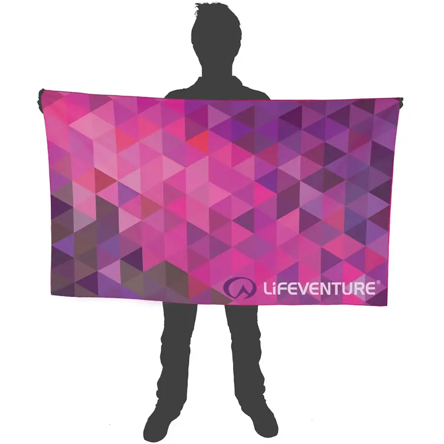Lifeventure рушник Soft Fibre Triangle pink Giant - 2 - Robinzon.ua