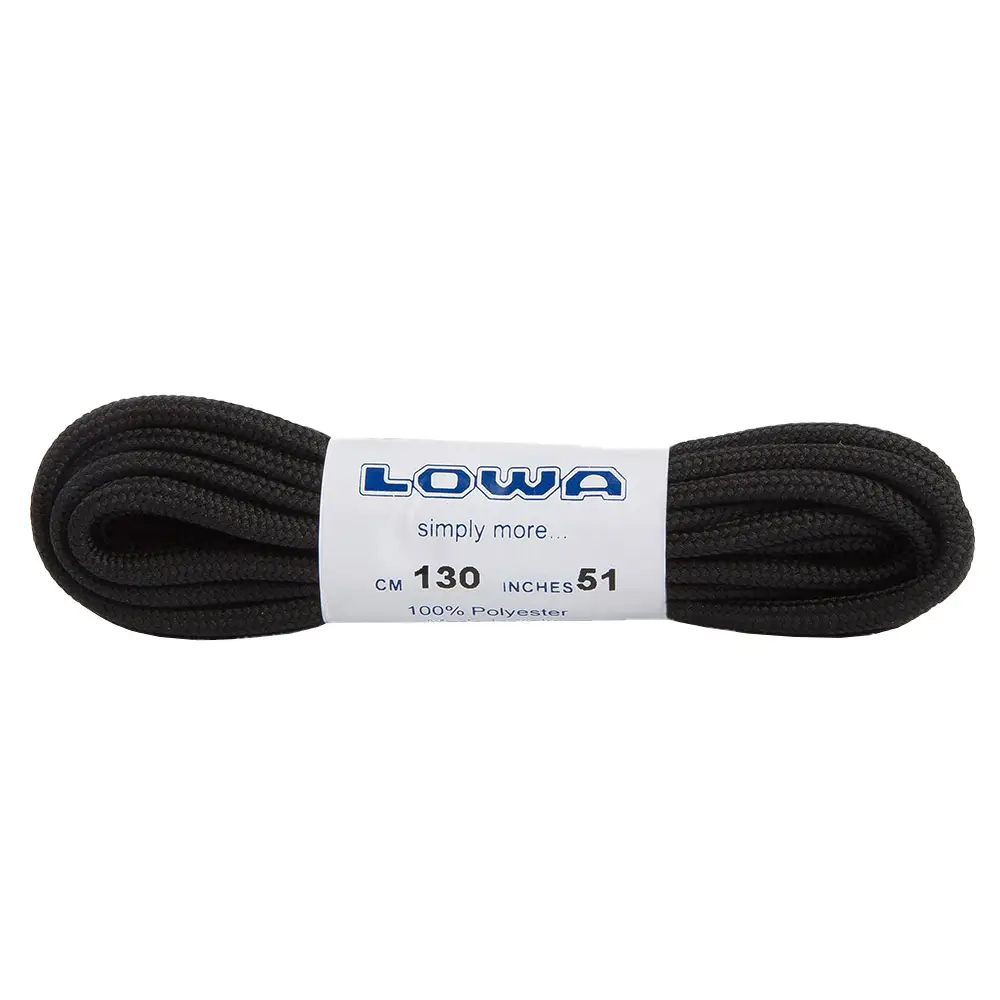 LOWA шнурки ATC Lo 130 cm black-black - Robinzon.ua