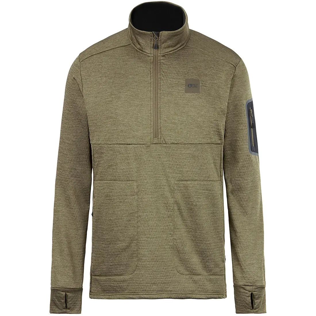 Picture Organic реглан Bake Grid 1/4 dark army green XXL - Robinzon.ua