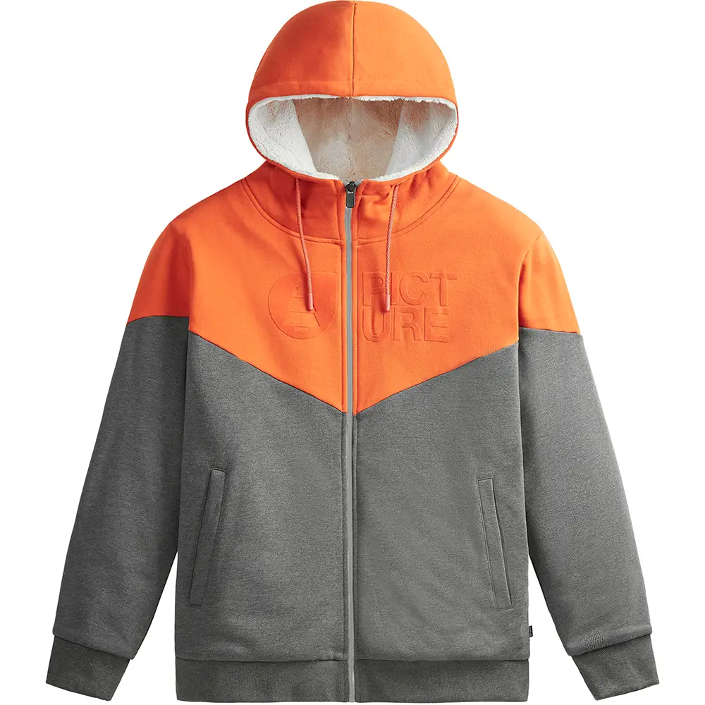 Picture Organic толстовка Basement Plush Hoody red clay-dark grey XXL - Robinzon.ua