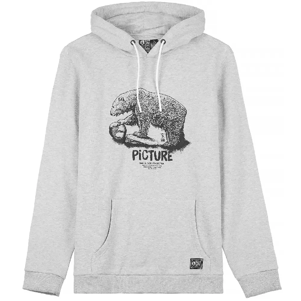 Picture Organic толстовка Bear D-S Hoody grey melange XL - Robinzon.ua