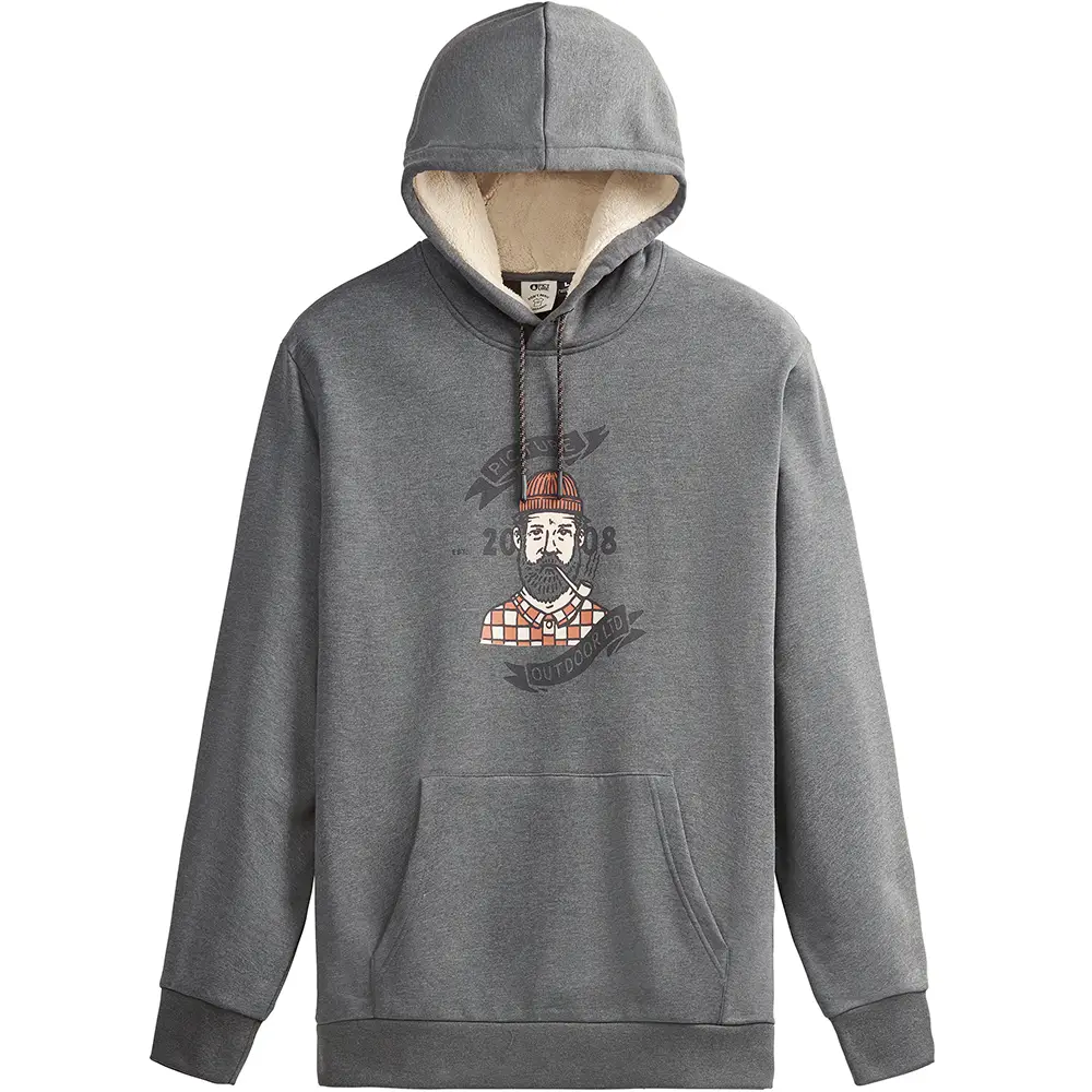 Picture Organic толстовка Chuchie Plush Hoody dark grey melange XXL - Robinzon.ua