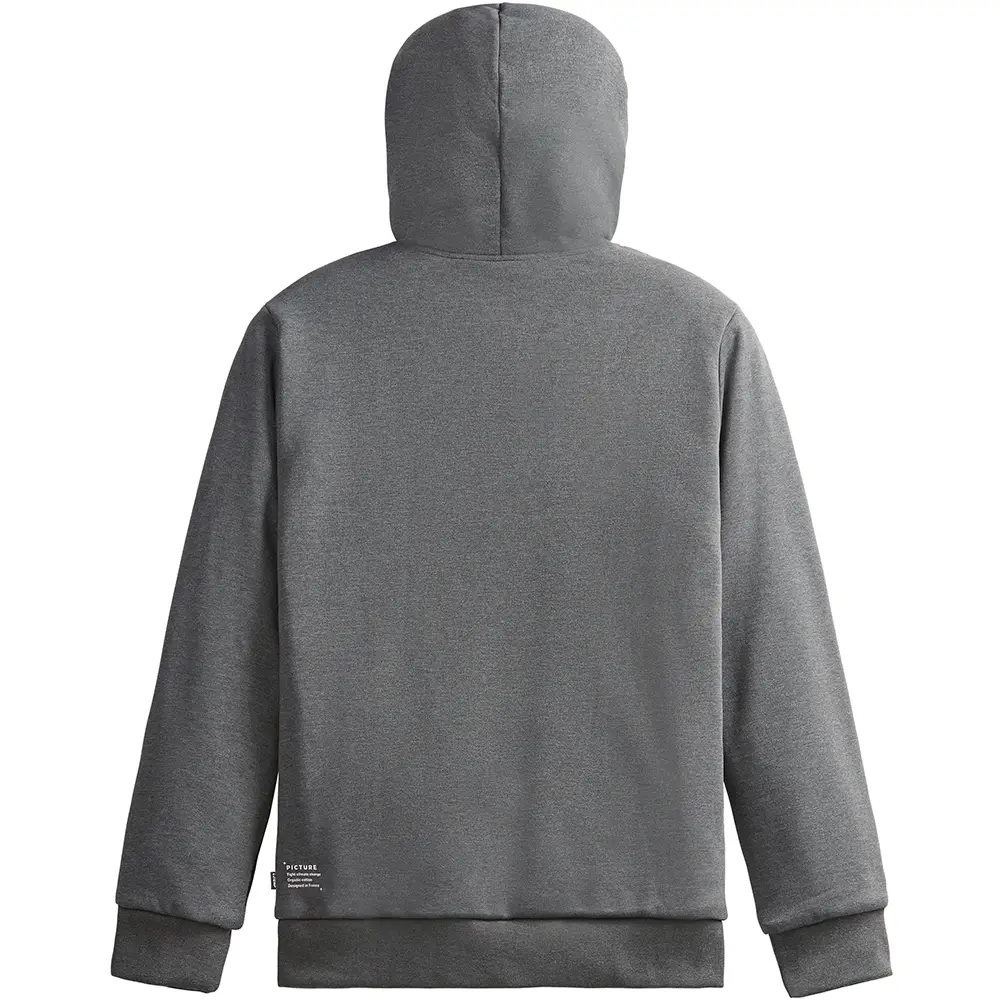 Picture Organic толстовка Yinni Plush Zip Hoody dark grey melange XXL - 1 - Robinzon.ua