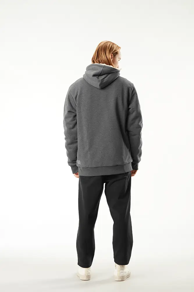 Picture Organic толстовка Yinni Plush Zip Hoody dark grey melange XXL - 3 - Robinzon.ua