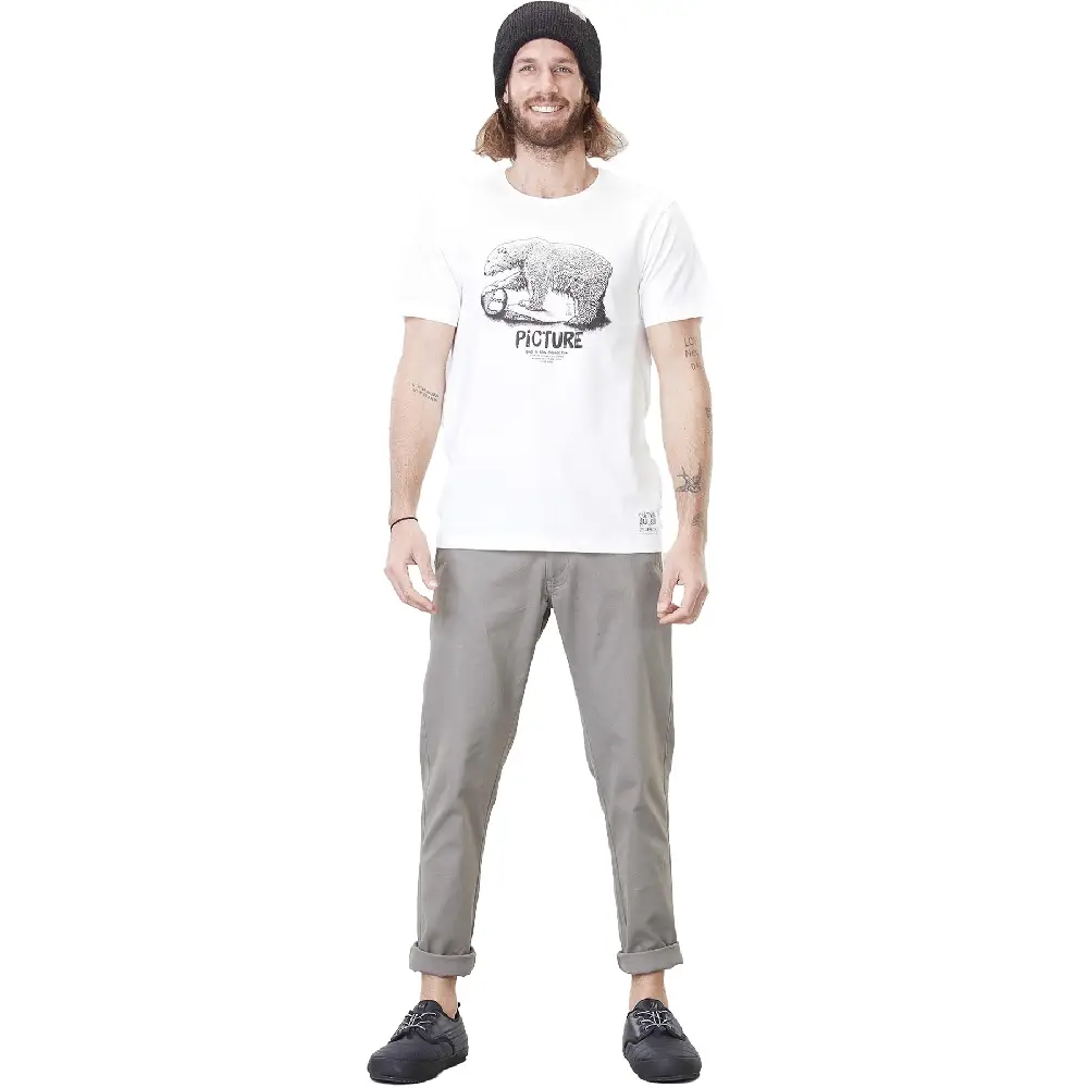 Picture Organic футболка Bear D-S white L - 2 - Robinzon.ua
