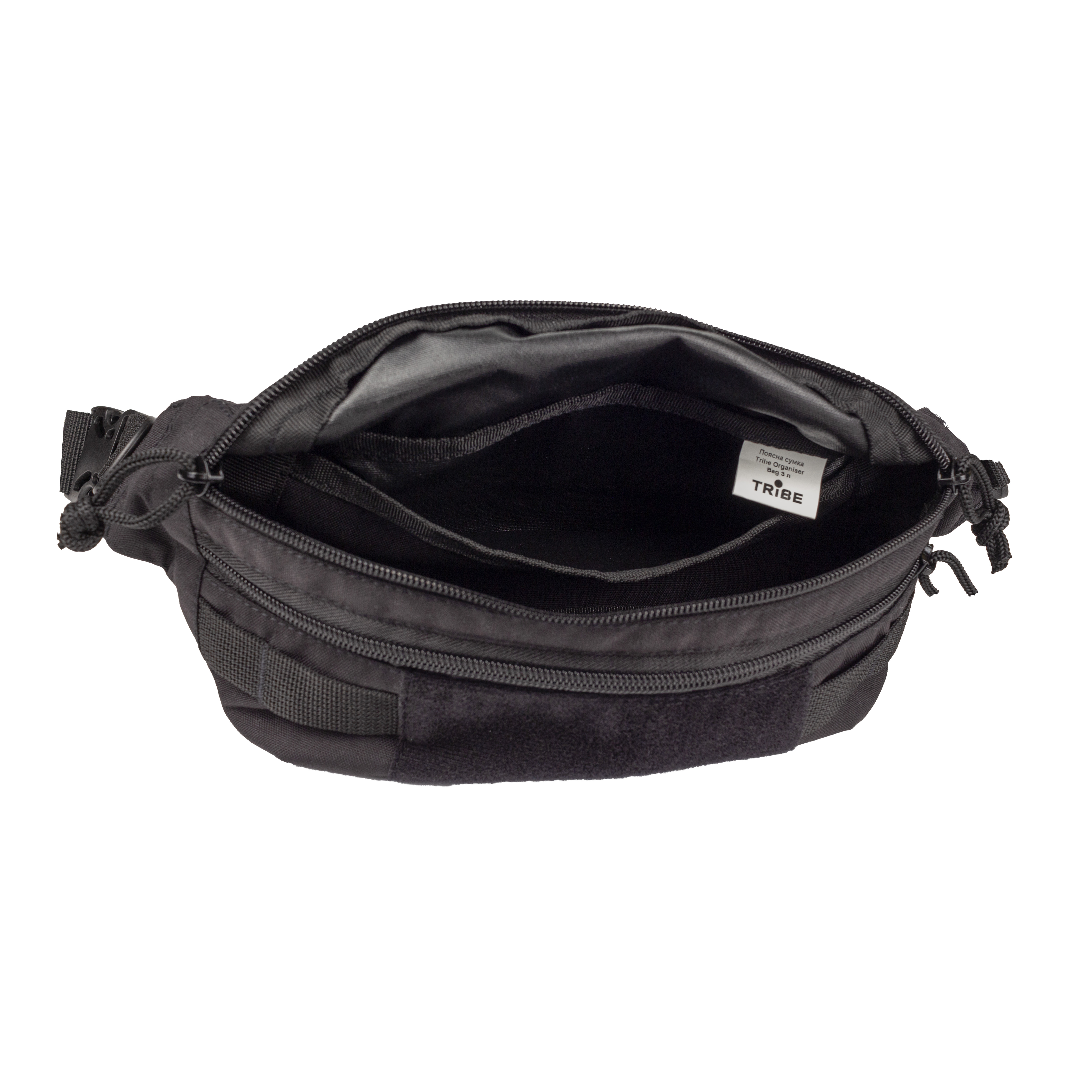 Поясна сумка Tribe Organiser Bag Velcro 3 L T-ID-0004, black - 6 - Robinzon.ua