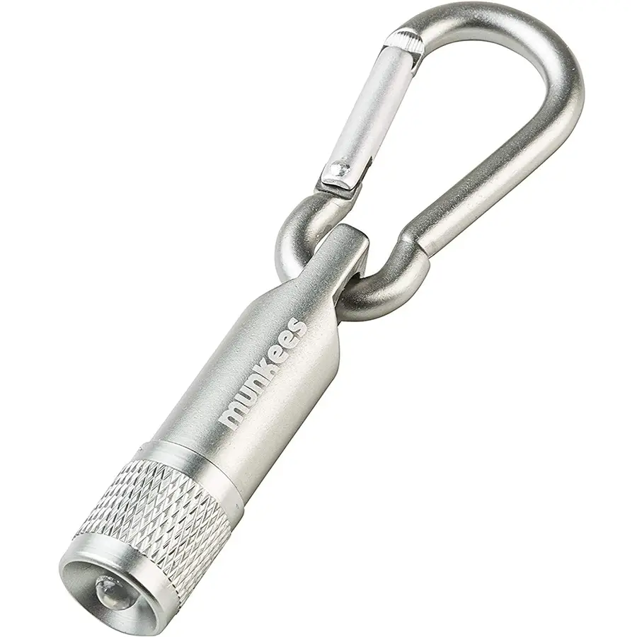 Munkees 1076 брелок-ліхтарик LED with Carabiner grey - Robinzon.ua