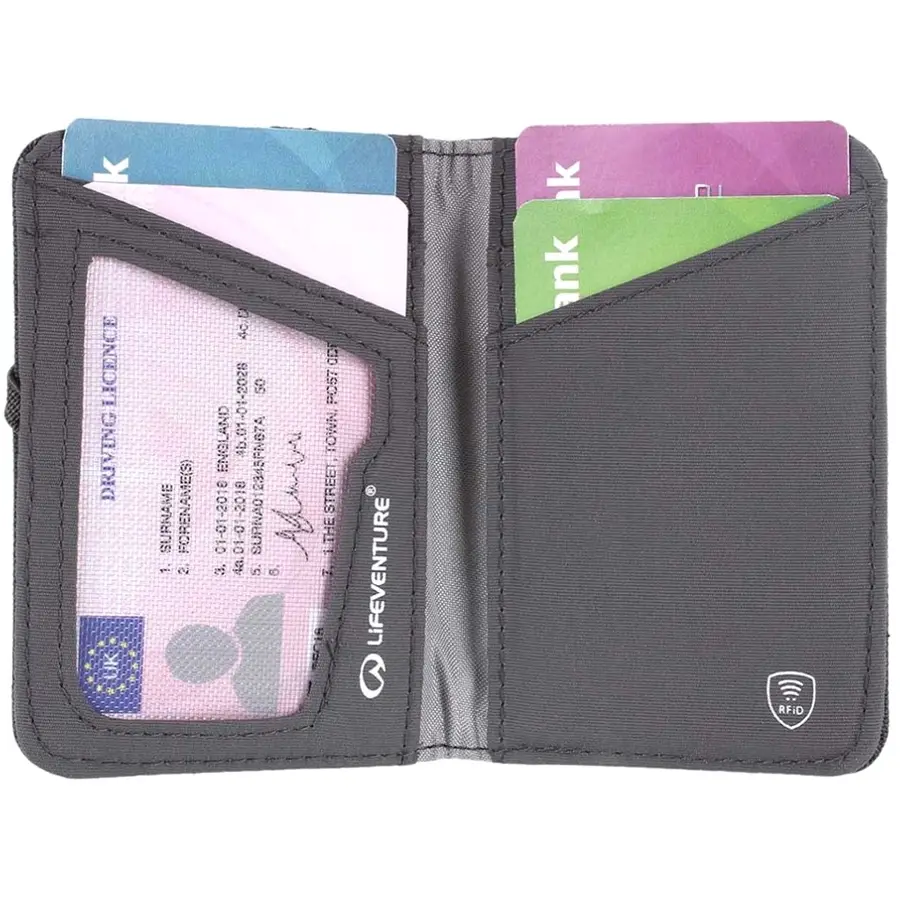 Lifeventure гаманець Recycled RFID Card Wallet grey - 3 - Robinzon.ua