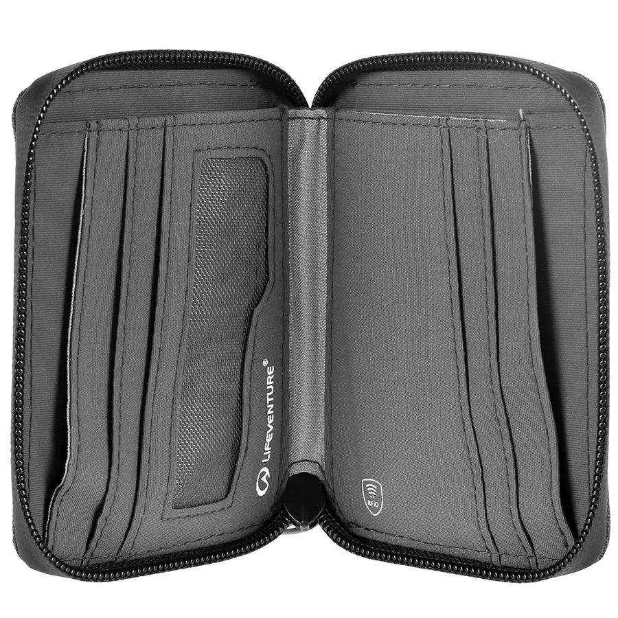 Lifeventure гаманець Recycled RFID Mini Travel Wallet grey - 2 - Robinzon.ua