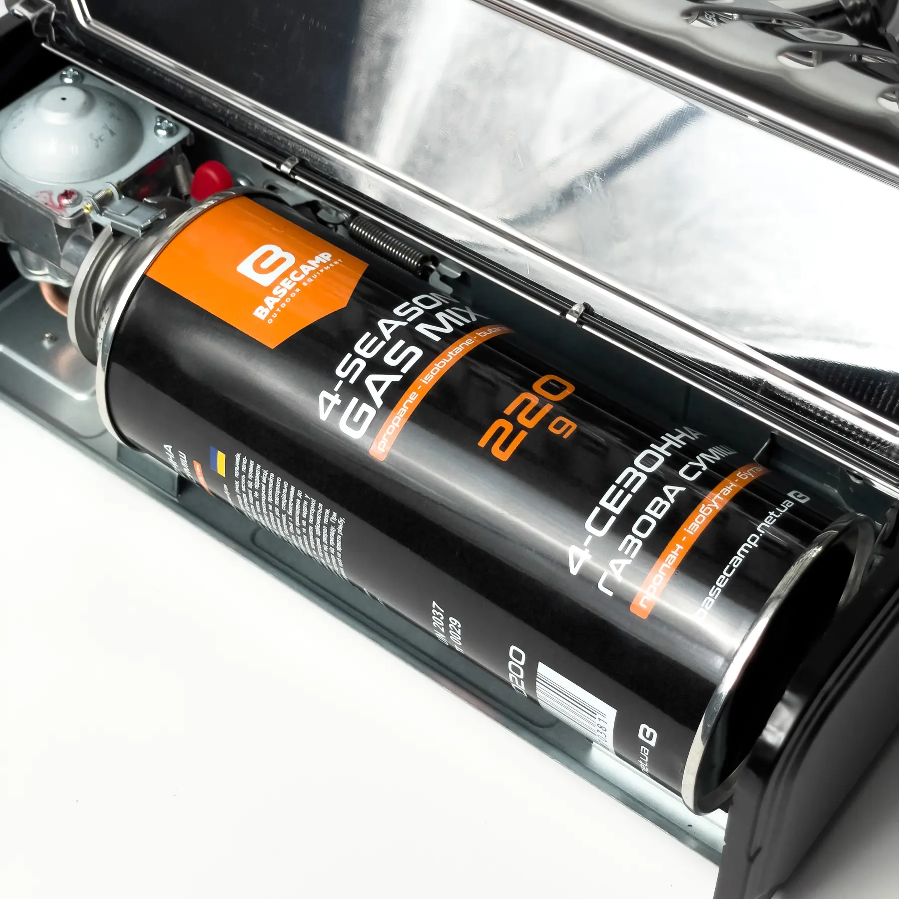 Газовий балон BaseCamp 4 Season Gas 220 г (BCP 70200) - 3 - Robinzon.ua