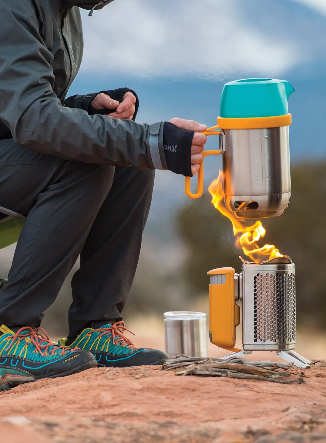 Набір чайник з френч-пресом Biolite Campstove KettlePot & Coffee Set (BLT BNA0101) - 6 - Robinzon.ua