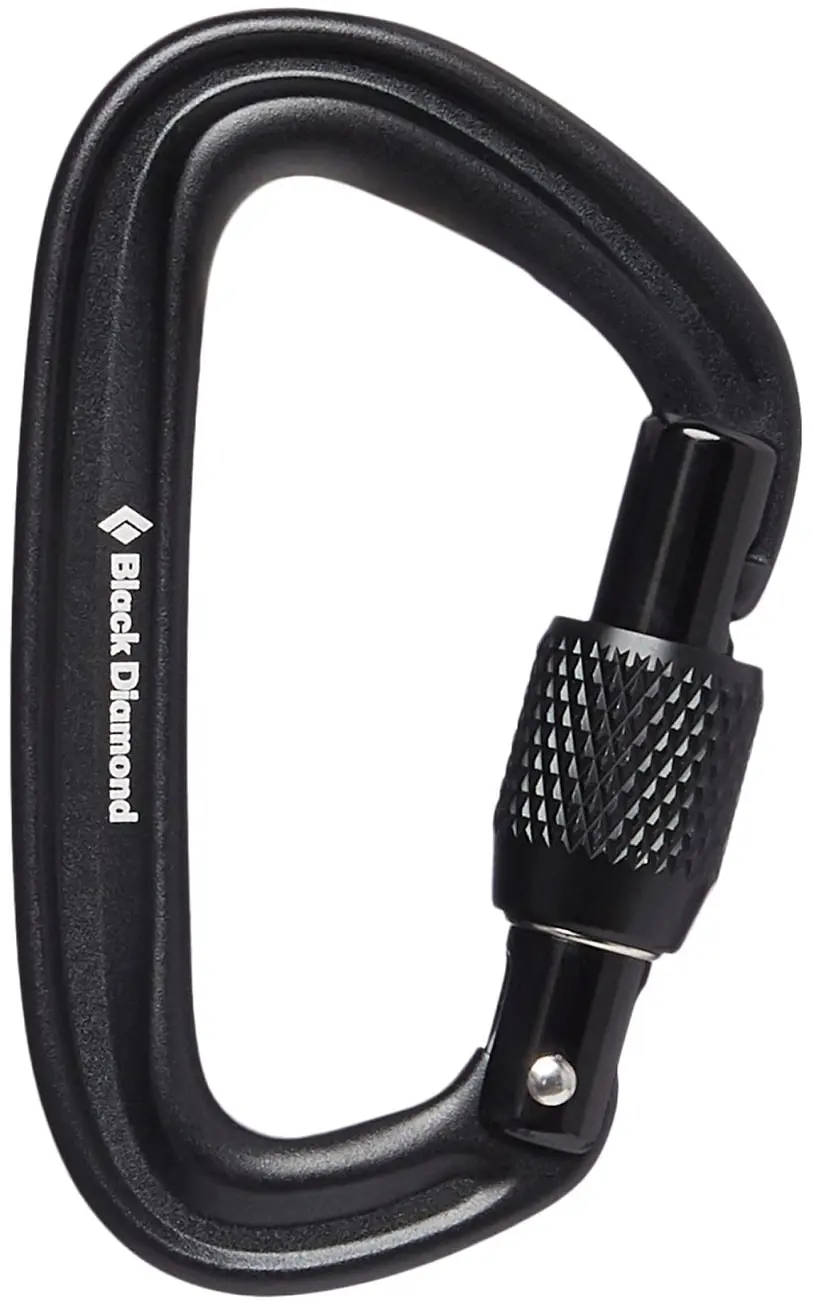 Карабін Black Diamond LiteForge Screwgate Carabiner, Black, One Size (BD 210248.0002) - Robinzon.ua