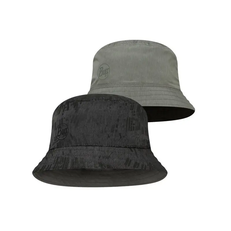 Панама Buff Travel Bucket Hat Gline, Black- Grey - S / M (BU 128626.999.20.00) - Robinzon.ua