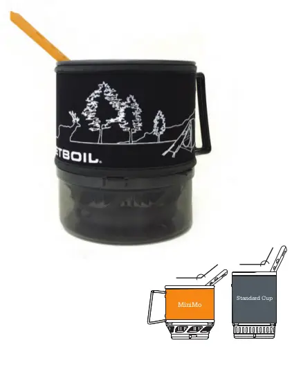 Система приготування їжі Jetboil Minimo 1 л, Sunset (JB MNMSS-EU) - 5 - Robinzon.ua
