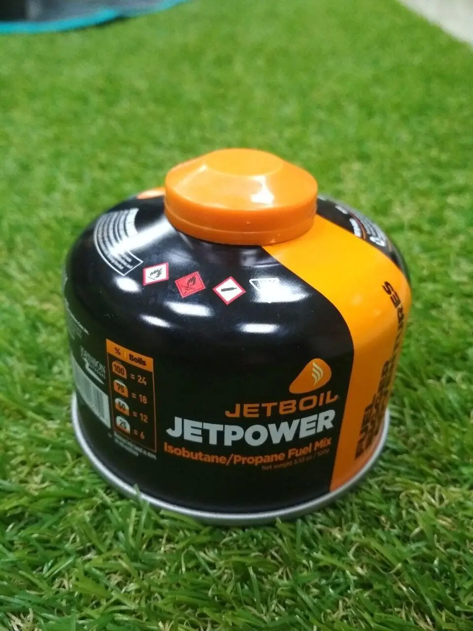 Різьбовий газовий балон Jetboil Jetpower Fuel Blue, 100 г (JB JF100-EU) - 4 - Robinzon.ua